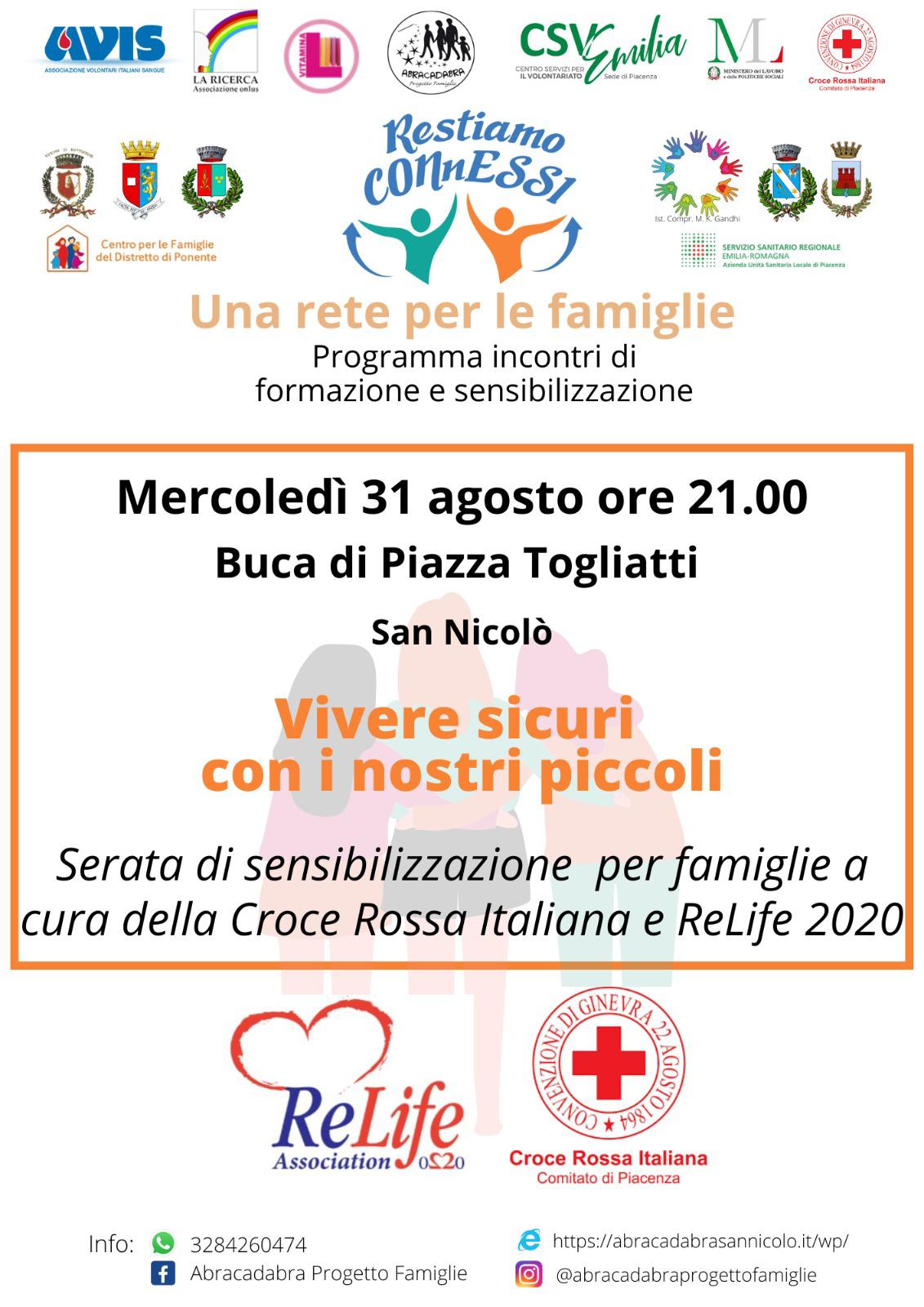 Vivere Sicuri Con I Nostri Piccoli! - CSV Emilia Sede Di Piacenza